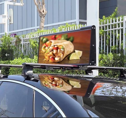Full Color 4G Wireless P3 Taxi Top Screens 40000 pikseli na m2 wodoodporny IP65 OEM