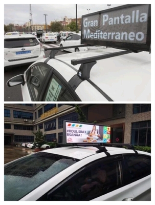 Full Color P2.5 Taxi Top LED Display Outdoor Wysoka jasność 3000nits Ekran LED W Dniu I W nocy