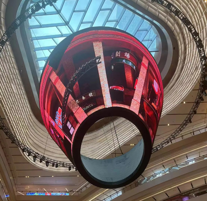 Niestandardowe P4 Wykrzywione LED Video Wall Wewnętrzne Przyciągające wzrok Reklamy Ekrany LED