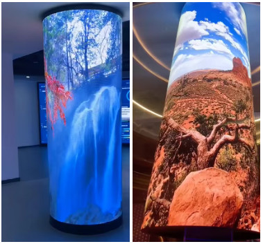 Niestandardowe P4 Wykrzywione LED Video Wall Wewnętrzne Przyciągające wzrok Reklamy Ekrany LED