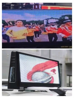 Wielofunkcyjny zewnętrzny P6 Reklama samochodowa LED Display LED Sign Message Taxi Top LED Display