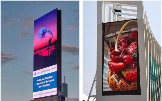 Full Color Outdoor Advertising LED Display Ultra Thin Lightweight Easy To Install dla dynamicznej reklamy