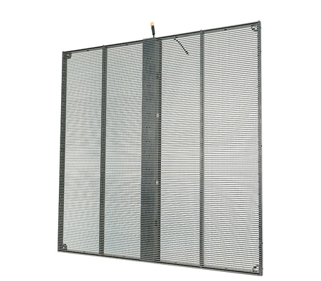 TSF Series P3.9-7.8mm Przejrzysty ekran LED 1000x1000mm, wysoka częstotliwość odświeżania 3840Hz, dostosowywalna instalacja wewnętrzna, ramka aluminiowa