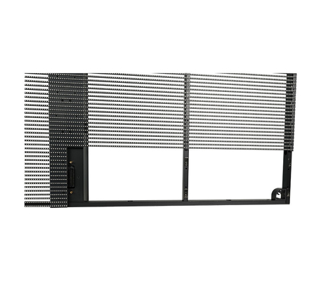 TSF Series P3.9-7.8mm Przejrzysty ekran LED 1000x1000mm, wysoka częstotliwość odświeżania 3840Hz, dostosowywalna instalacja wewnętrzna, ramka aluminiowa