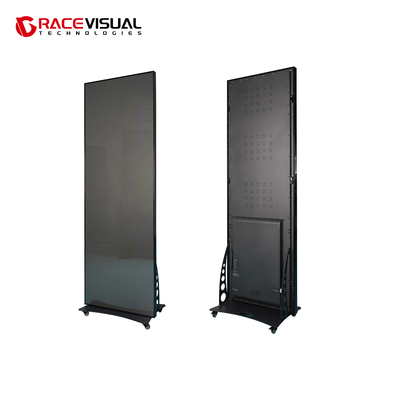IP Series P2.5 640×1920mm Indoor LED Poster Display Uniwersalne rozwiązanie wyświetlanie z 16bit szarości skali i mobilnej podstawy koła