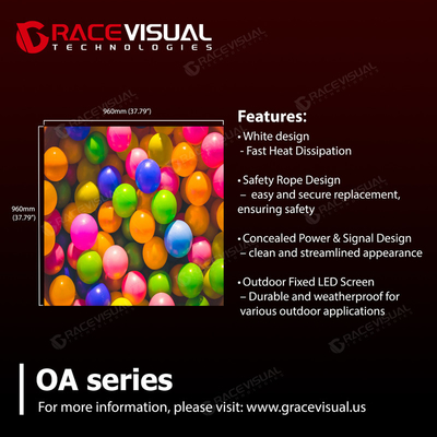 OA Series P5.7 Outdoor LED Billboard      Wysokiej jasności wyświetlacz z IP66 & Energy Saving Design