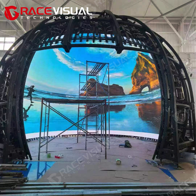 FX Series Flexible LED Screen     1.25mm-2.5mm Pixel Pitch Options, 16-bitowa głębokość koloru, współczynnik kontrastu 4000:1, Front-Service Design dla bezproblemowej konserwacji,Idealny do twórczych pokazów detalicznych i wydarzeń