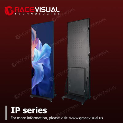 Premium P2.5 Plakat LED w pomieszczeniach     640×1920mm Ultra-Thin Display z 16-bitowym kolorem, odświeżeniem 7680Hz i mobilnym stołem dla eleganckiego cyfrowego napisu