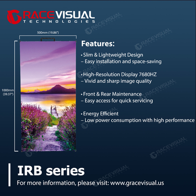 IRB Series P2.6 High-Performance Rental LED Display - 7680 Hz Ultra-Smooth Refresh Technology | 500×1000 mm Heavy-Duty Modular Design | 600 nits Premium Brightness Output
