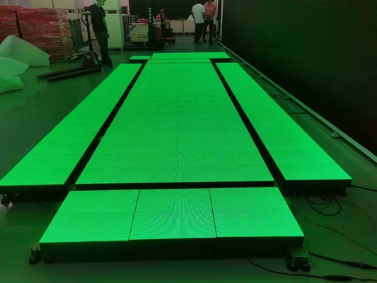 Szybka instalacja w pomieszczeniach LED Digital Dance Floor Tiles Video Wall Interactive Display Screen