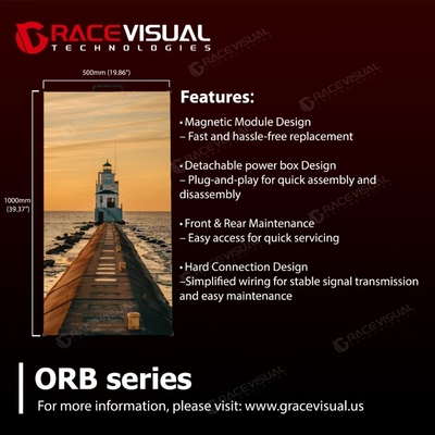 ORB Series P3.91 Premium Outdoor Rental LED Display - Elite Performance z 4500nits High Brightness. 7680Hz Ultra-Smooth Refresh Technology.