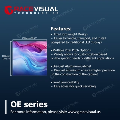 OE Series Outdoor Advertising LED Display –7680HZ with full color Sleek, Durable & Ready-to-Ship Globally